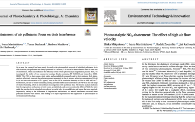 Another success – 2 scientific papers from our research on emission reduction and air cleaning